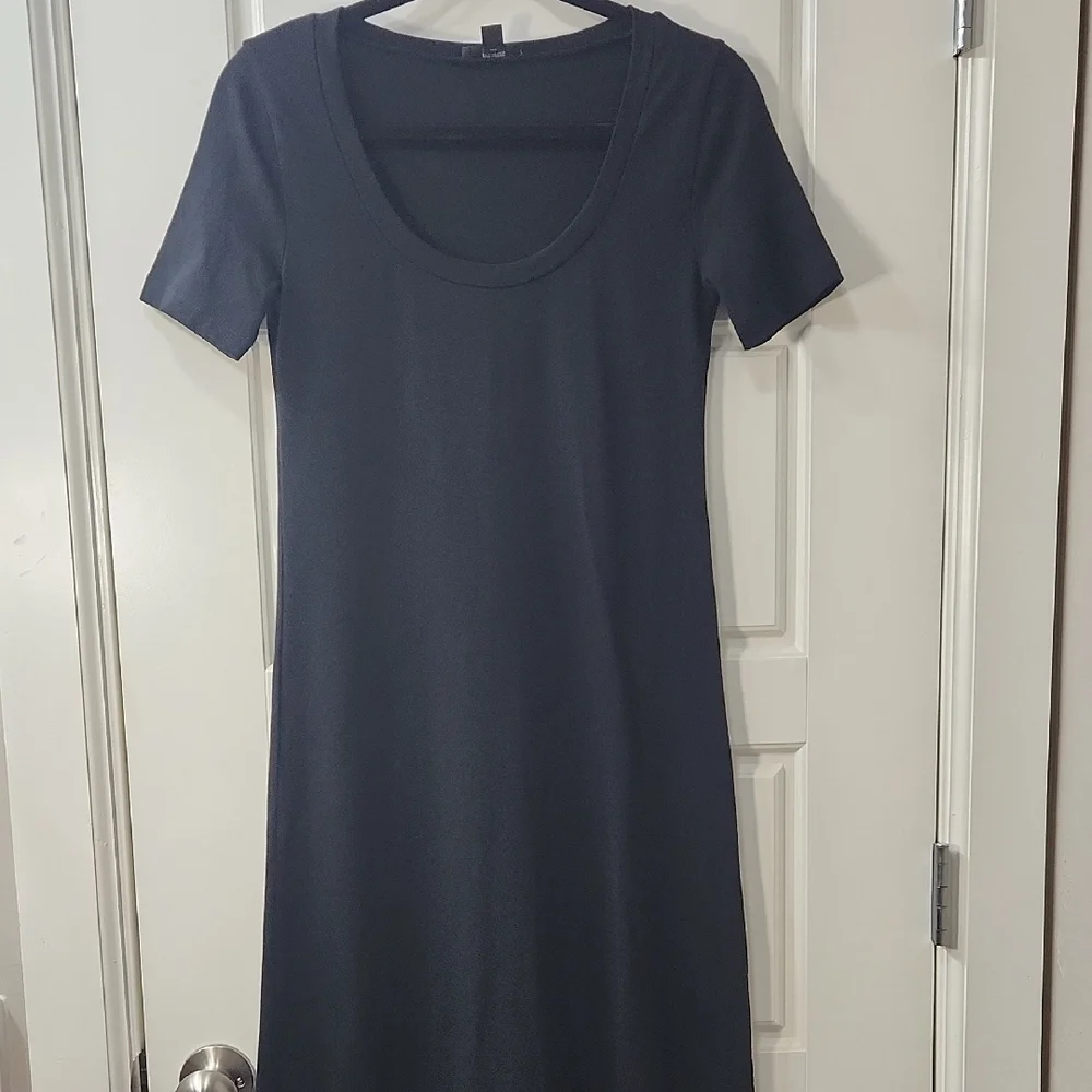 J. Crew Classic Black 100% Cotton T-Shirt Dress -XXS
